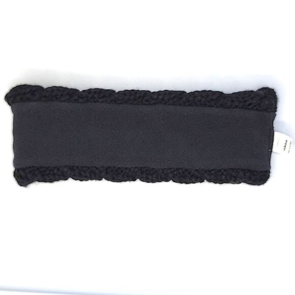 ADIDAS NWOT Black Braided Cable Knit 100% Acrylic Ear Warmer Headband OS - Picture 3 of 11